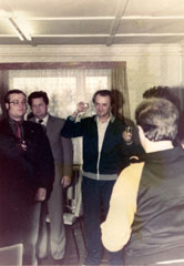 von links
       G&uuml;nther Stieler,
       Winfried D&ouml;ring,
       Lothar Krau&szlig;e,
       Heini Zumpe 